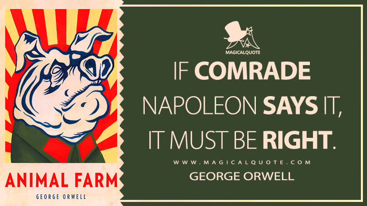 Best Animal Farm Napoleon Quotes And Page Numbers RWIL