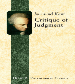 Immanuel Kant - Critique of Judgment Quotes