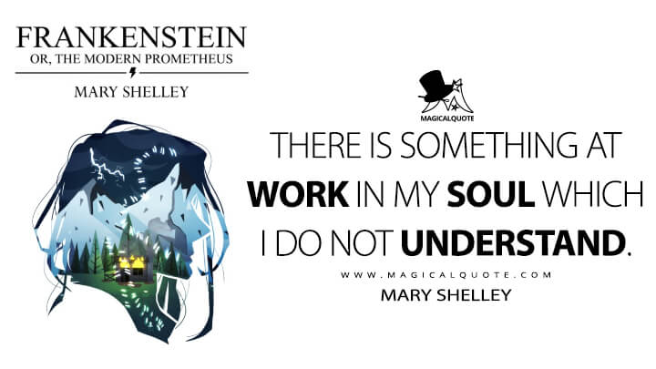 There is something at work in my soul which I do not understand. - Mary Shelley (Frankenstein; or, The Modern Prometheus Quotes)