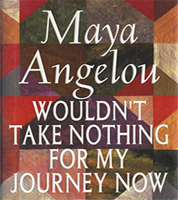 Maya Angelou (Wouldn't Take Nothing for My Journey Now Quotes)