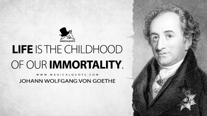 Life is the childhood of our immortality. - Johann Wolfgang von Goethe (Life Quotes)
